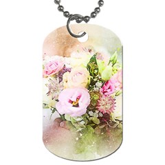 Flowers Bouquet Art Abstract Dog Tag (two Sides) by Celenk