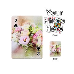 Flowers Bouquet Art Abstract Playing Cards 54 (mini)  by Celenk