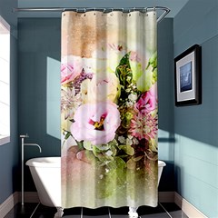 Flowers Bouquet Art Abstract Shower Curtain 36  X 72  (stall)  by Celenk