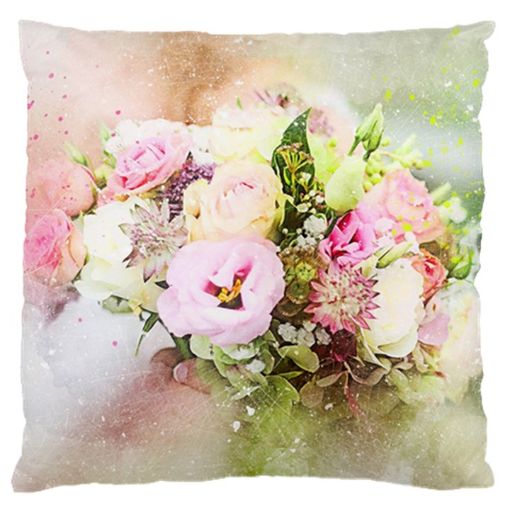 Flowers Bouquet Art Abstract Large Cushion Case (Two Sides)