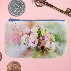 Flowers Bouquet Art Abstract Large Coin Purse by Celenk