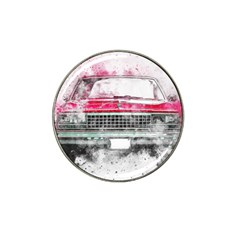 Car Old Car Art Abstract Hat Clip Ball Marker (4 Pack)