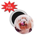 Dog Animal Pet Art Abstract 1.75  Magnets (10 pack)  Front