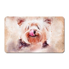 Dog Animal Pet Art Abstract Magnet (rectangular) by Celenk