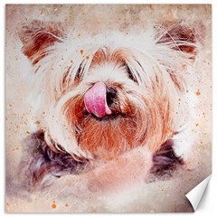 Dog Animal Pet Art Abstract Canvas 12  X 12   by Celenk