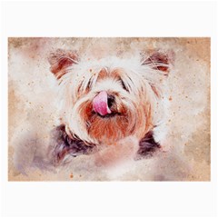 Dog Animal Pet Art Abstract Large Glasses Cloth by Celenk