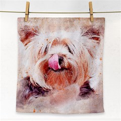 Dog Animal Pet Art Abstract Face Towel by Celenk