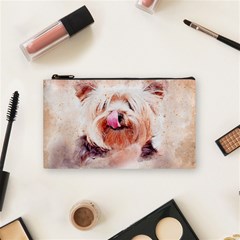 Dog Animal Pet Art Abstract Cosmetic Bag (small)  by Celenk