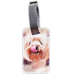 Dog Animal Pet Art Abstract Luggage Tags (two Sides)