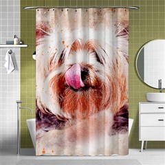 Dog Animal Pet Art Abstract Shower Curtain 48  X 72  (small)  by Celenk