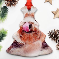 Dog Animal Pet Art Abstract Christmas Tree Ornament (two Sides) by Celenk