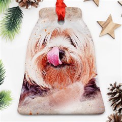 Dog Animal Pet Art Abstract Bell Ornament (two Sides) by Celenk