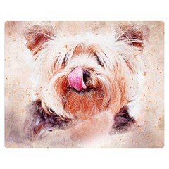 Dog Animal Pet Art Abstract Double Sided Flano Blanket (medium)  by Celenk