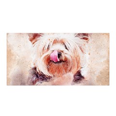 Dog Animal Pet Art Abstract Satin Wrap by Celenk