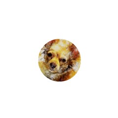 Dog Animal Art Abstract Watercolor 1  Mini Buttons by Celenk