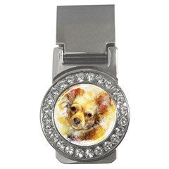 Dog Animal Art Abstract Watercolor Money Clips (cz) 