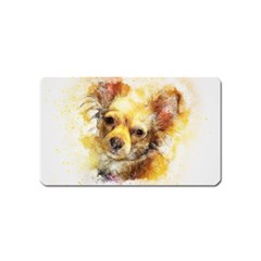 Dog Animal Art Abstract Watercolor Magnet (name Card) by Celenk