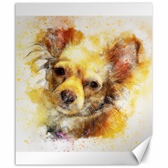 Dog Animal Art Abstract Watercolor Canvas 20  X 24   by Celenk