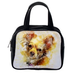 Dog Animal Art Abstract Watercolor Classic Handbags (one Side) by Celenk