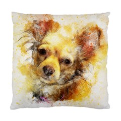 Dog Animal Art Abstract Watercolor Standard Cushion Case (two Sides) by Celenk