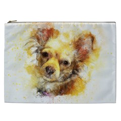 Dog Animal Art Abstract Watercolor Cosmetic Bag (xxl)  by Celenk