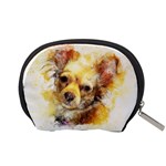 Dog Animal Art Abstract Watercolor Accessory Pouches (Small)  Back