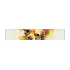 Dog Animal Art Abstract Watercolor Flano Scarf (mini) by Celenk