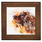 Dog Animal Pet Art Abstract Framed Tiles Front