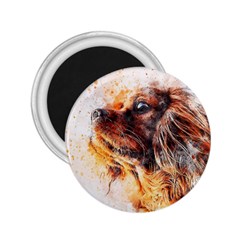 Dog Animal Pet Art Abstract 2 25  Magnets by Celenk