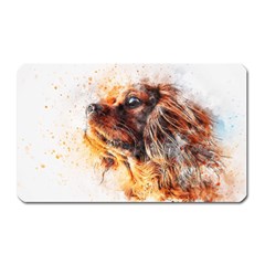 Dog Animal Pet Art Abstract Magnet (rectangular) by Celenk