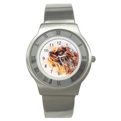 Dog Animal Pet Art Abstract Stainless Steel Watch by Celenk