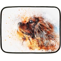 Dog Animal Pet Art Abstract Double Sided Fleece Blanket (mini)  by Celenk