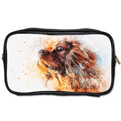 Dog Animal Pet Art Abstract Toiletries Bags by Celenk