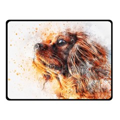 Dog Animal Pet Art Abstract Fleece Blanket (small)