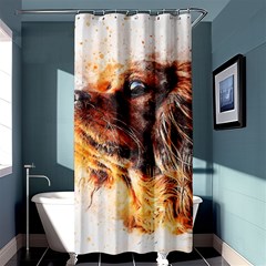 Dog Animal Pet Art Abstract Shower Curtain 36  X 72  (stall)  by Celenk