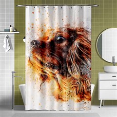 Dog Animal Pet Art Abstract Shower Curtain 48  X 72  (small)  by Celenk