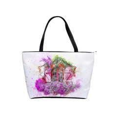 Window Flowers Nature Art Abstract Shoulder Handbags by Celenk