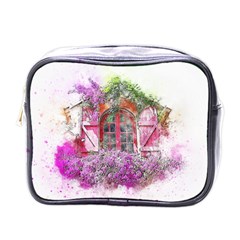 Window Flowers Nature Art Abstract Mini Toiletries Bags by Celenk