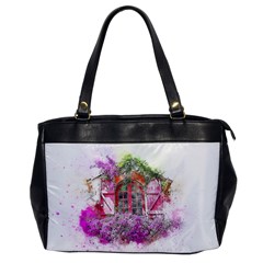 Window Flowers Nature Art Abstract Office Handbags by Celenk