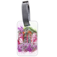 Window Flowers Nature Art Abstract Luggage Tags (two Sides)