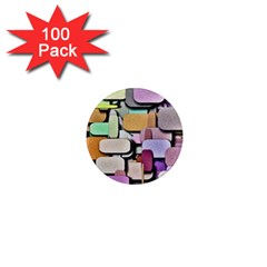 Background Painted Squares Art 1  Mini Magnets (100 Pack)  by Celenk