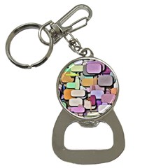 Background Painted Squares Art Button Necklaces by Celenk