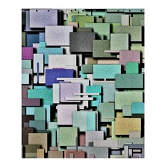 Background Painted Squares Art Shower Curtain 60  X 72  (medium)  by Celenk