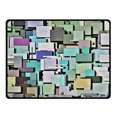 Background Painted Squares Art Double Sided Fleece Blanket (small)  by Celenk