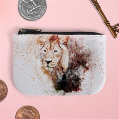 Lion Animal Art Abstract Mini Coin Purses by Celenk