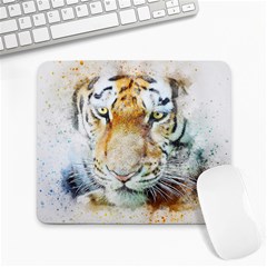 Tiger Animal Art Abstract Large Mousepads by Celenk