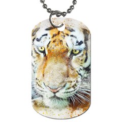 Tiger Animal Art Abstract Dog Tag (one Side) by Celenk