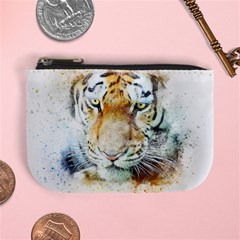 Tiger Animal Art Abstract Mini Coin Purses by Celenk