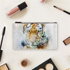 Tiger Animal Art Abstract Cosmetic Bag (small)  by Celenk