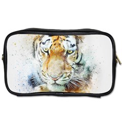 Tiger Animal Art Abstract Toiletries Bags 2-side by Celenk